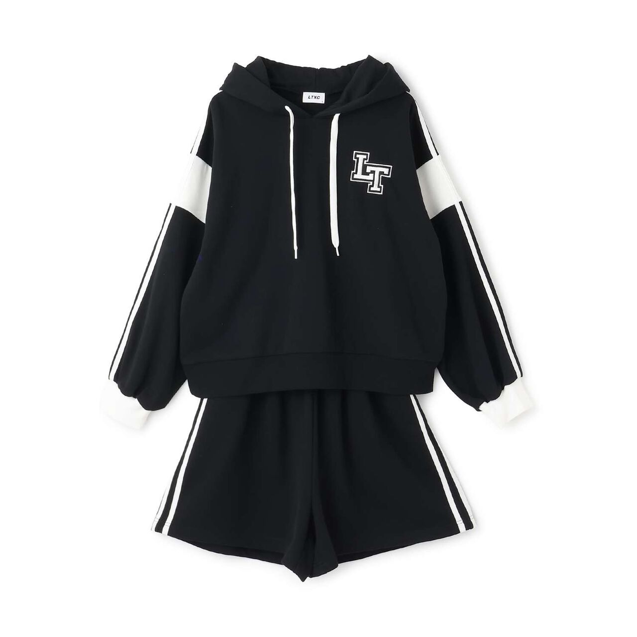 [LTXC] Long-Sleeve Line Parka Setup,Black, large image number 13