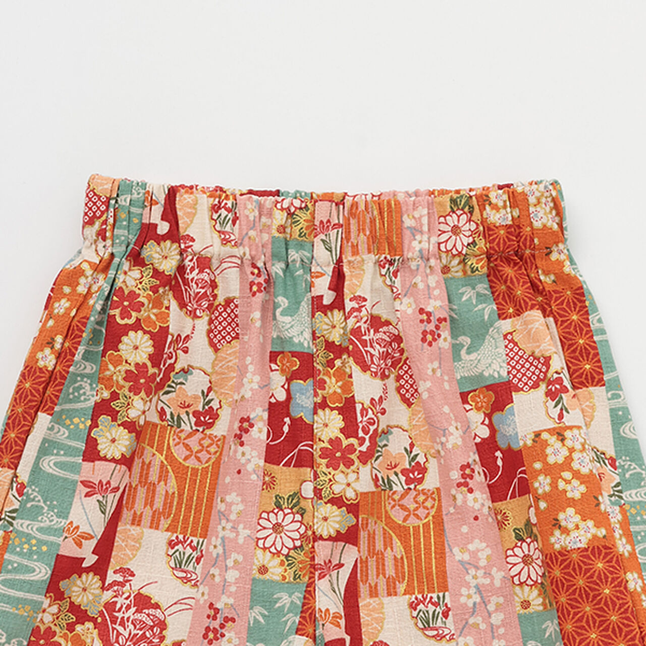 Jinbei Suit (Striped Patchwork Pattern),Purple, large image number 15