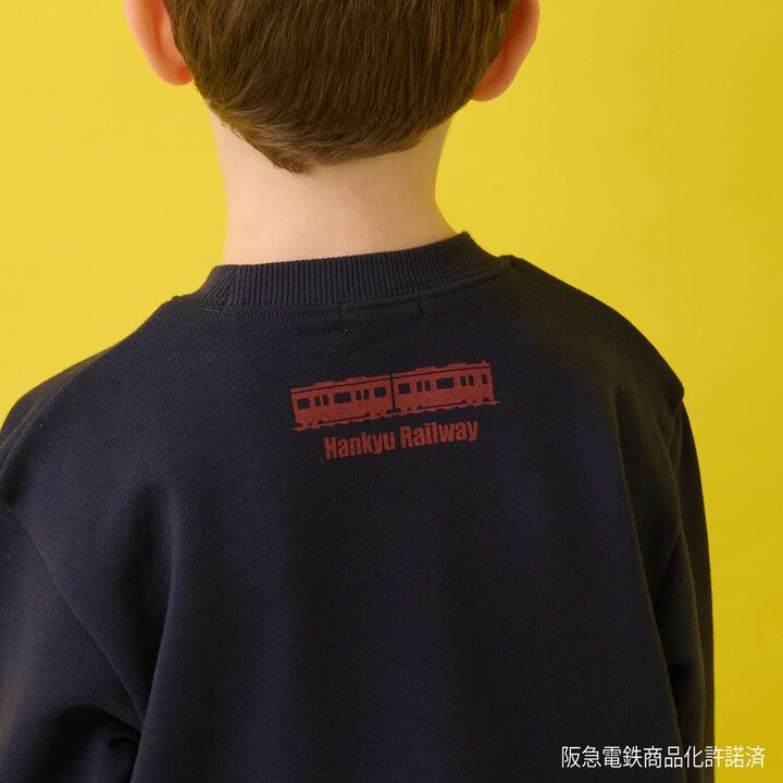 [Hankyu Train] Appliqu&eacute; Sweatshirt,Light green, medium image number 5