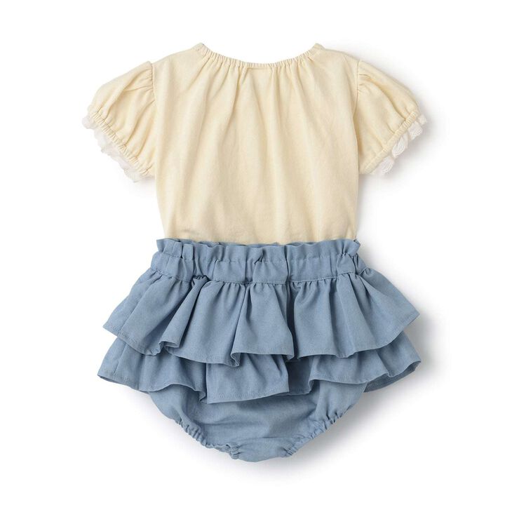 [miffy] Floral Appliqu&eacute; Outfit Set,Blue, medium image number 4