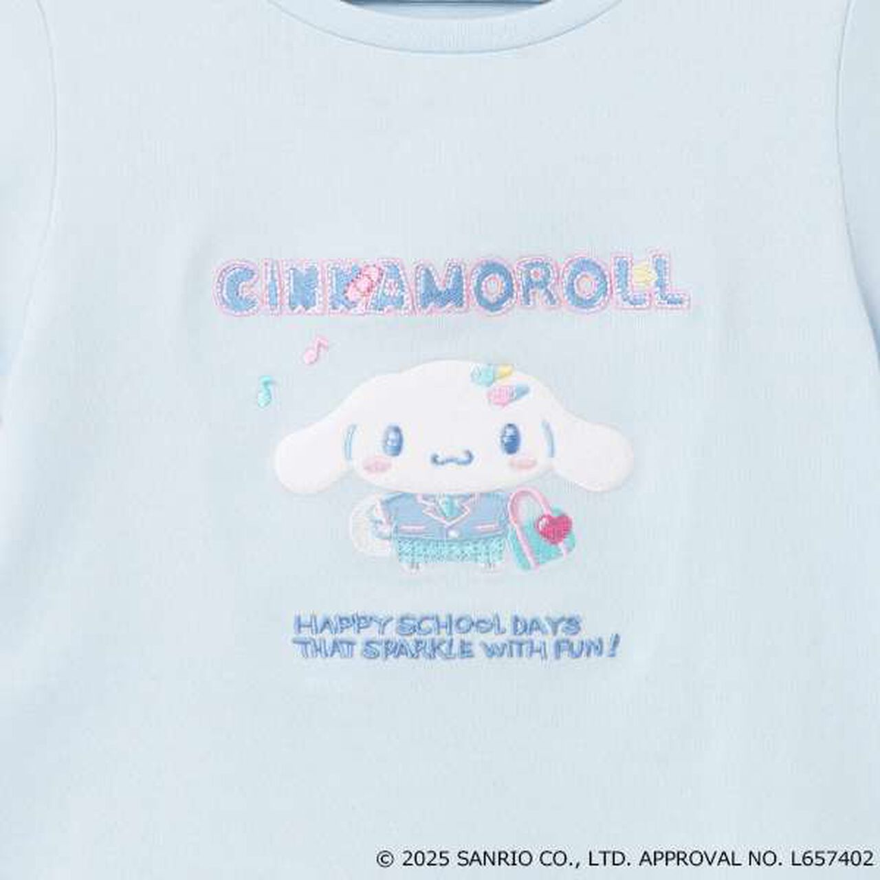 [My Melody & Cinnamoroll] Sailor Collar T-Shirt,Sax blue, large image number 16