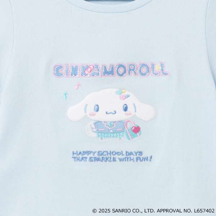 [My Melody & Cinnamoroll] Sailor Collar T-Shirt,Sax blue, medium image number 16