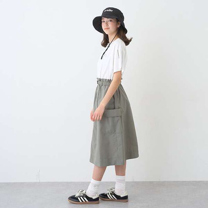 [Functional Material] Docking Cargo One-Piece Dress,Khaki, medium image number 19