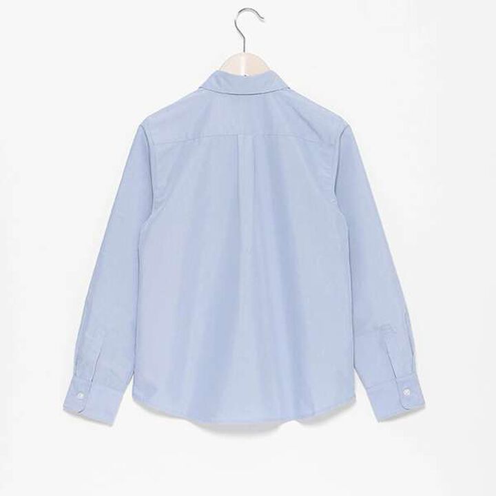 *Collar Long-Sleeve Shirt,Blue, medium image number 1