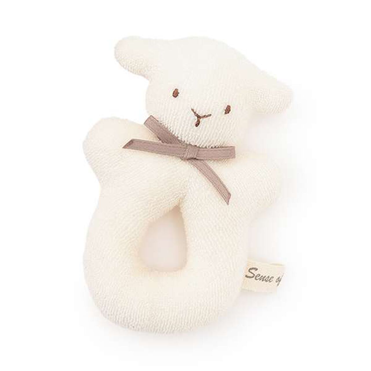 ☆BASIC Sheep Ring Rattle [Made in Japan],Pearl white, large image number 0