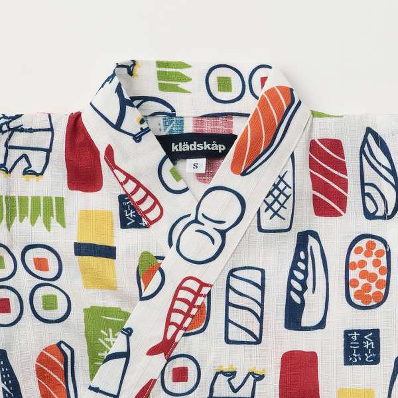 Sushi Print Jinbei,Off white, large image number 6