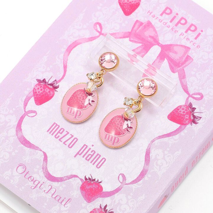 Fairy Tale Nails x PiPPi Stick-On Earrings,Pink, medium image number 2