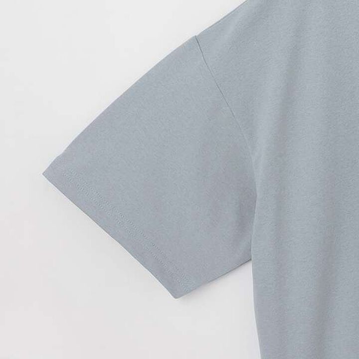 [Amphibious] Mesh Pocket Big Half T-Shirt,Charcoal gray, medium image number 13