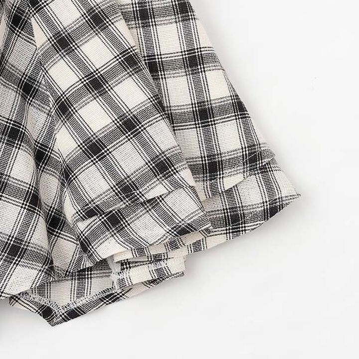 Assorted Material Irregular Hem Skirt with Shorts,Black, medium image number 9