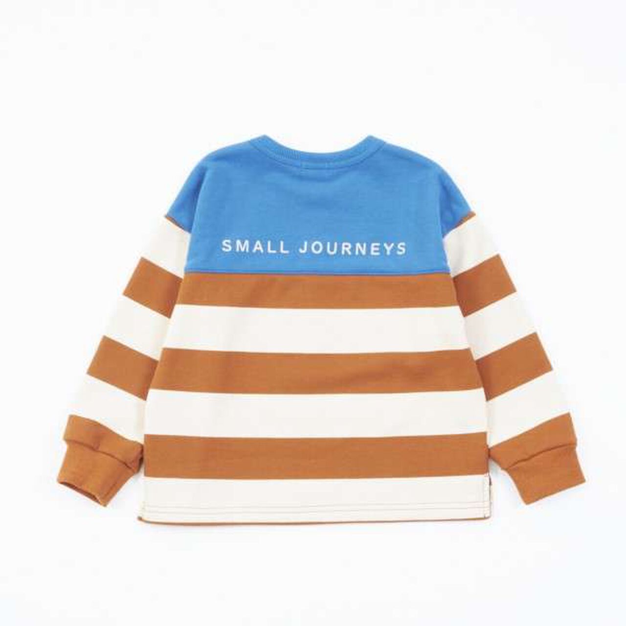 KP Boy Stripe Pattern Color Block Sweatshirt [90-140],Camel, large image number 11