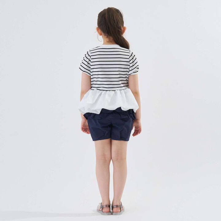 [100% Cotton] Cropped Organdy Docking Top for Girls [Kids] [Children's Clothing],Greige, medium image number 7