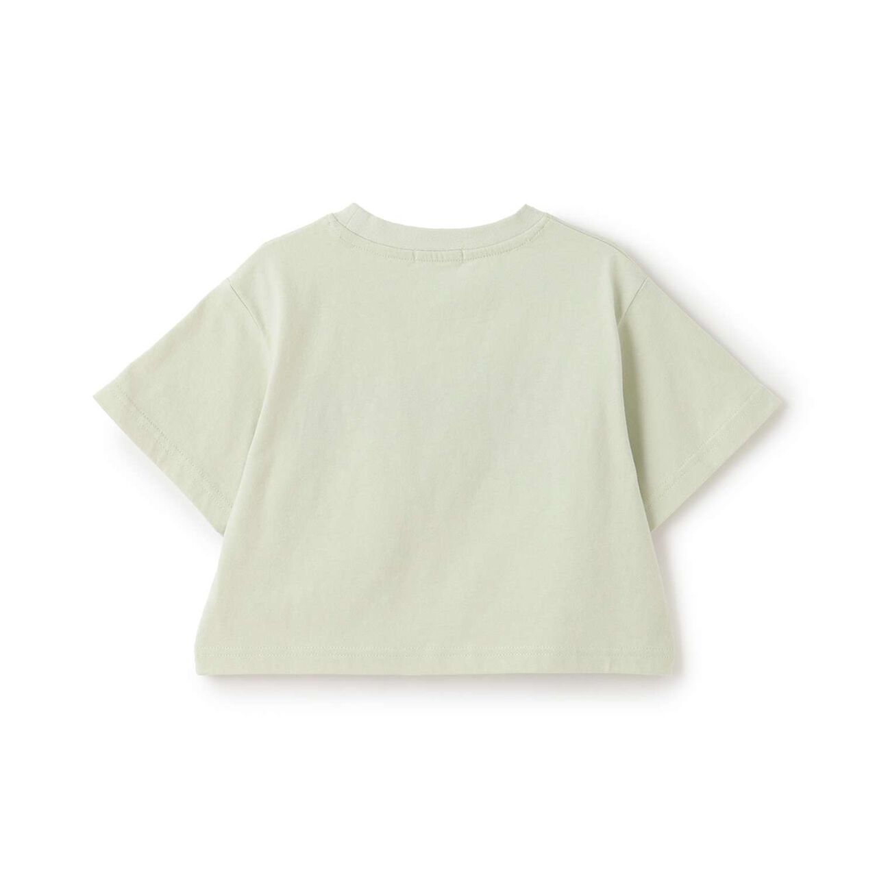 100% Cotton Logo Appliqu&eacute; Cropped Short Sleeve T-Shirt,Black, large image number 19