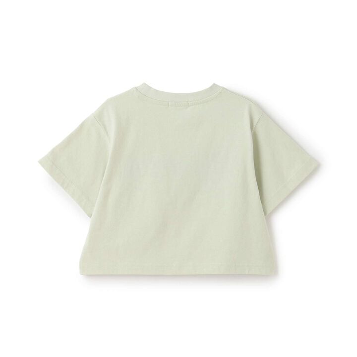 100% Cotton Logo Appliqu&eacute; Cropped Short Sleeve T-Shirt,Black, medium image number 19