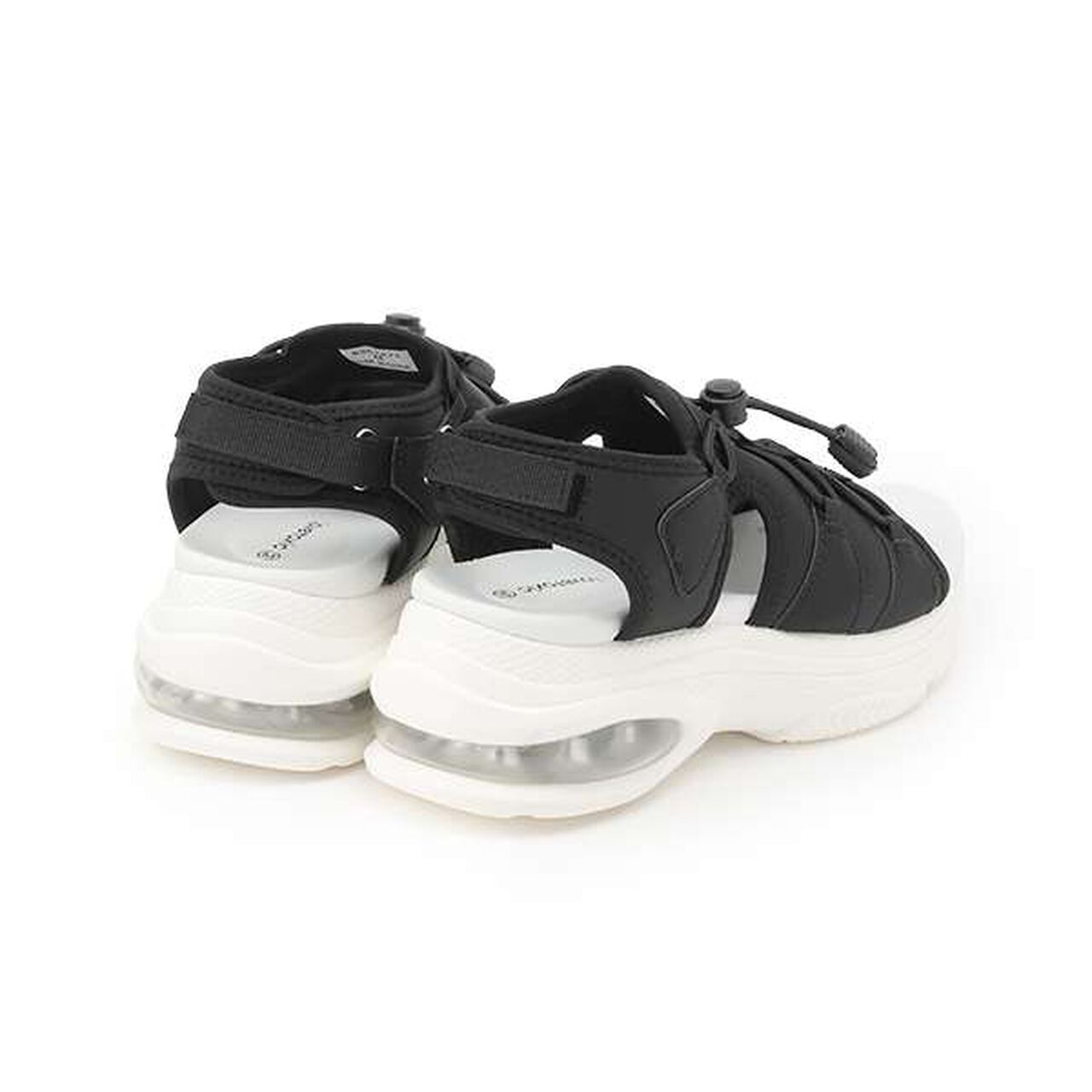 Drawstring Platform Sandals,Sax blue, large image number 2