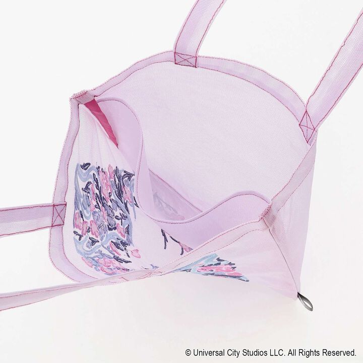 [WICKED] Embroidery Mesh Tote Bag,Black, medium image number 4