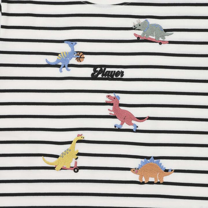 Assorted Embroidery T-Shirt,Milky white, medium image number 14
