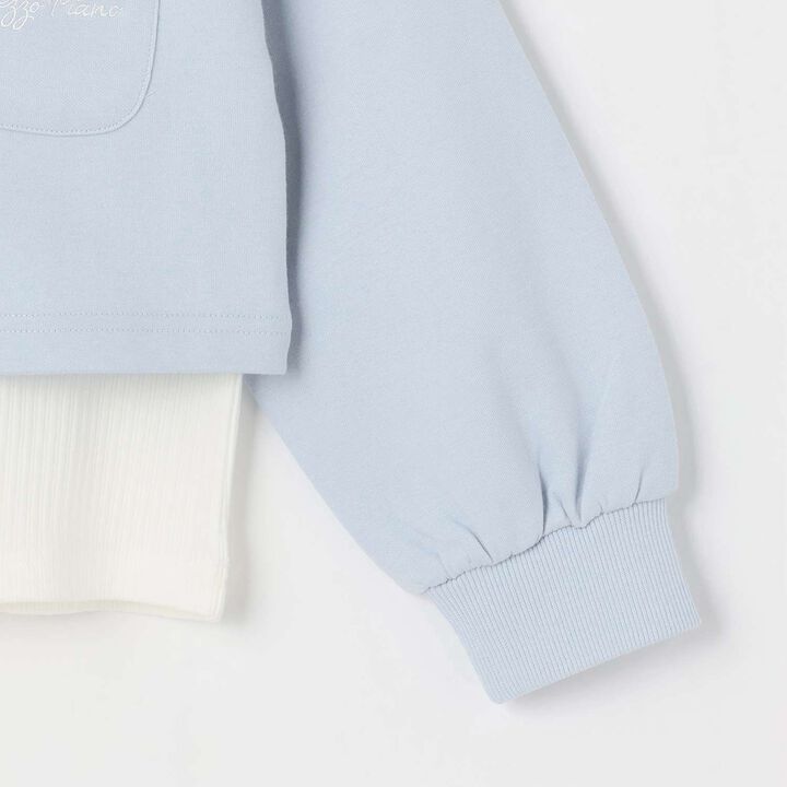 [Restock] Short Sailor Pullover & Long-Sleeve Petite High-Neck Set,Lilac, medium image number 8