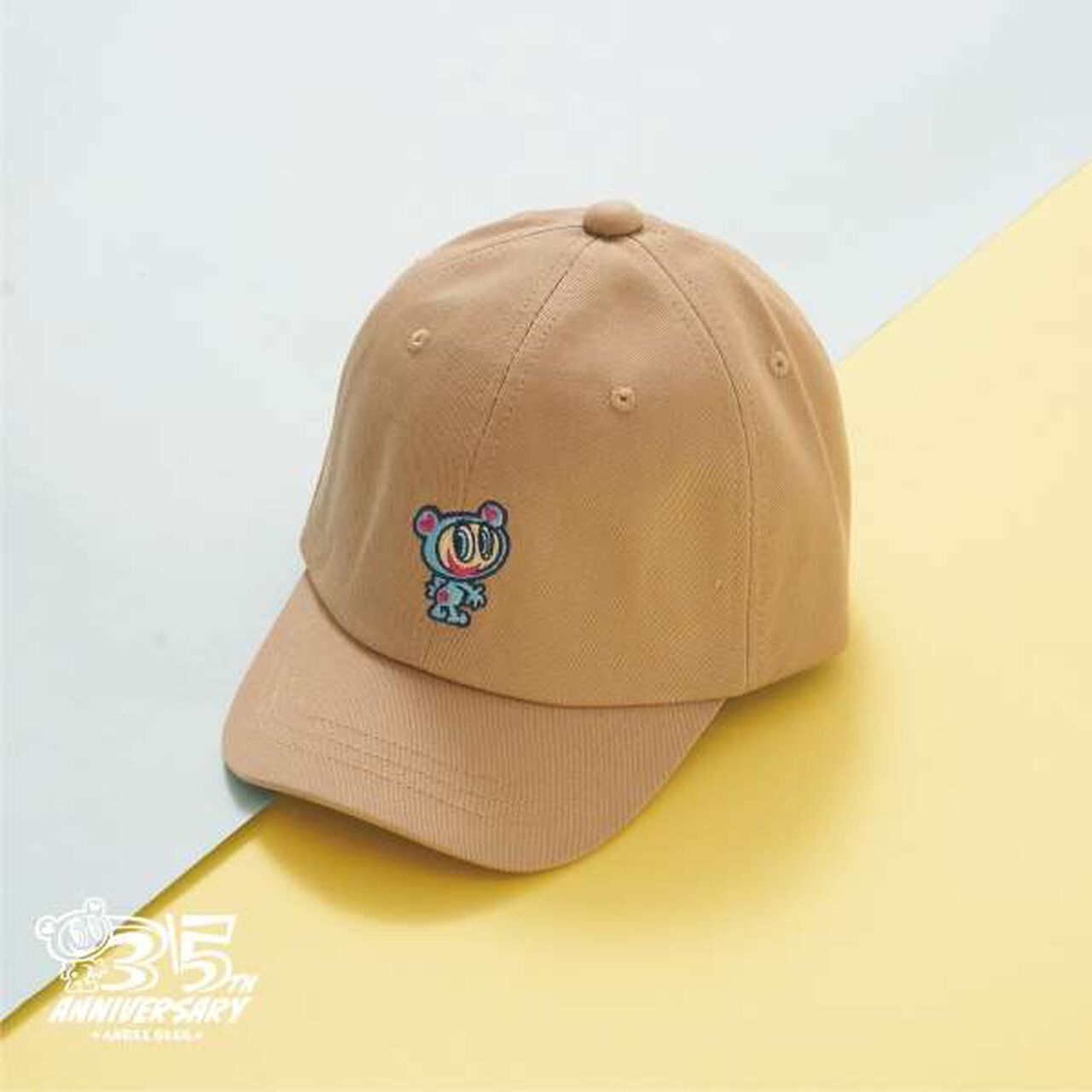 [ANGEL BLUE] Mr. Nakamura Embroidered Cap,Beige, large image number 0