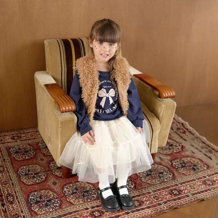 Fluffy Soft Fur Vest,Charcoal gray, medium image number 4