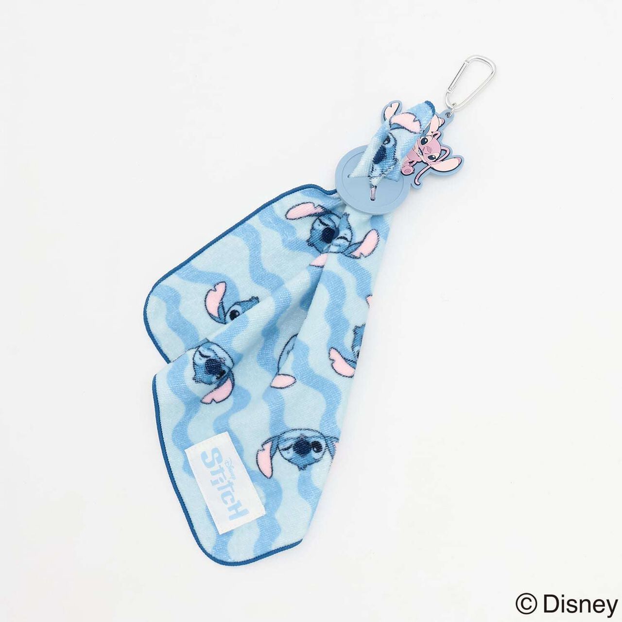 [Disney] [Stitch] LTXC Hand Towel with Carabiner,Sax blue, large image number 5