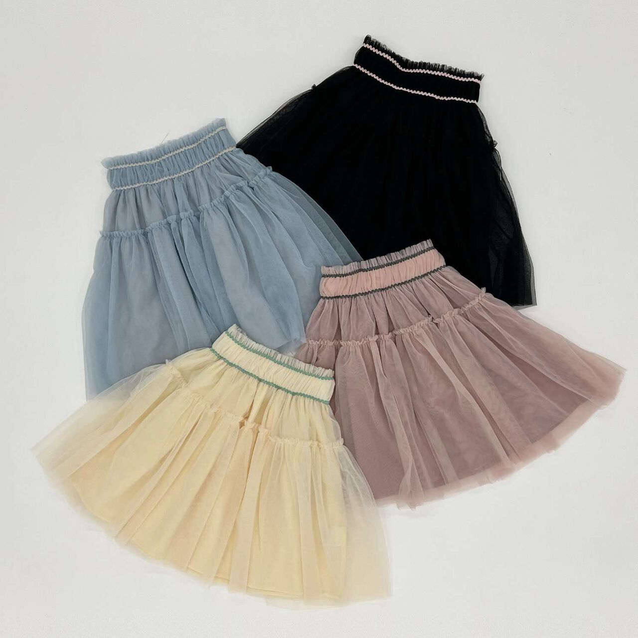 [Halloween] Gathered Tulle Skirt,Ivory, large image number 12