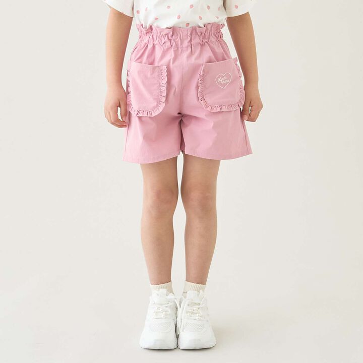 [Land and Water Use] Frill Pocket Shorts for Girls [Kids' Clothing],Red, medium image number 0