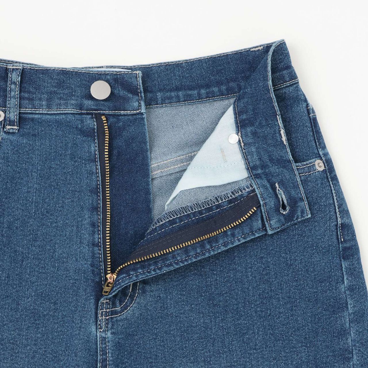 [Parent-Child Matching] Lace Denim Pants,Sax blue, large image number 3