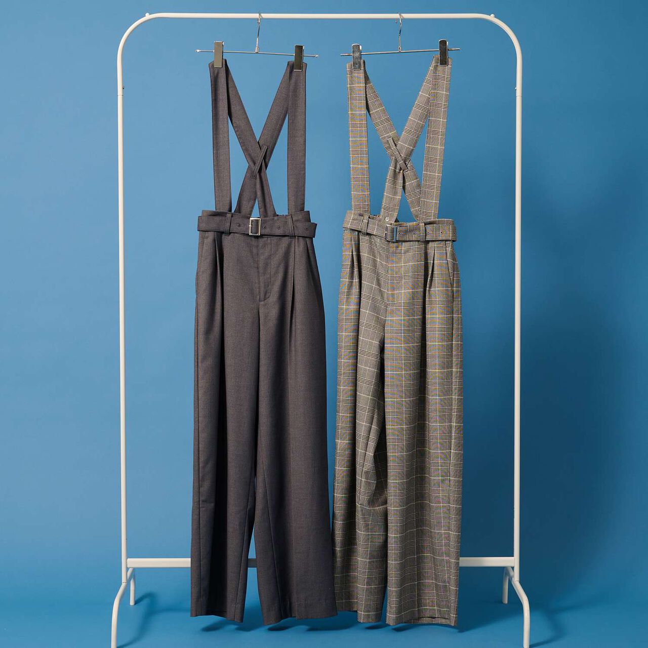 [AMI] Suspender Slacks Pants,Charcoal gray, large image number 20