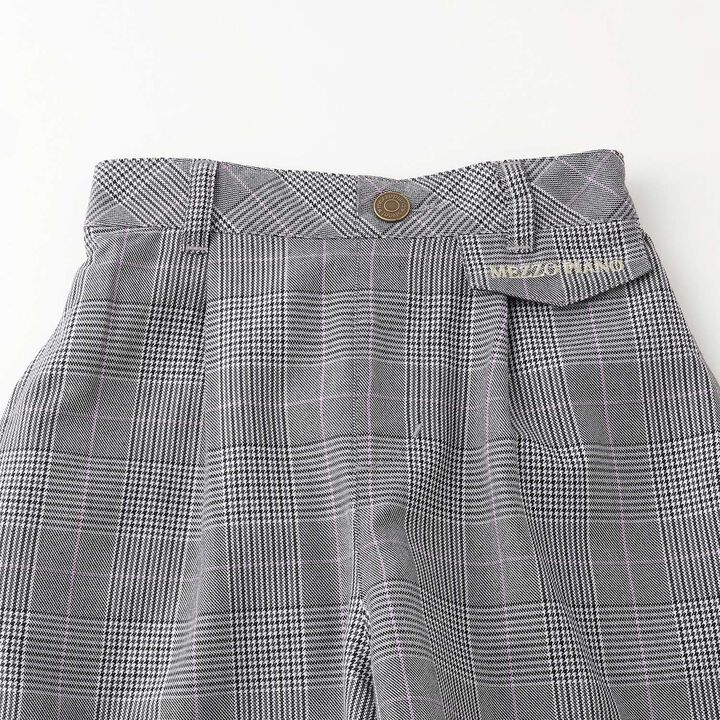 [Restock] Glen Check Shorts with Bear Charm,Black, medium image number 2