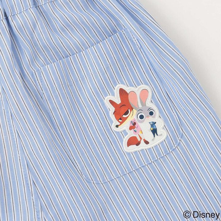 [Zootopia] Embroidered Half Pants,Sax blue, medium image number 13