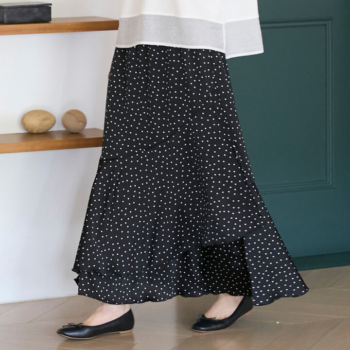 Satin Skirt,Black, medium image number 3