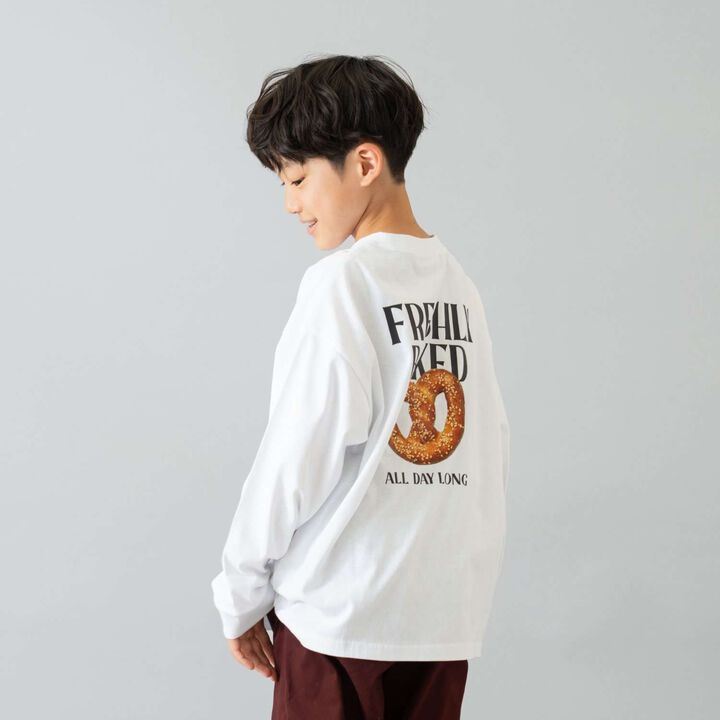 100% Cotton 365D. Assorted Transfer Wide Long Sleeve T-Shirt,Yellow, medium image number 5