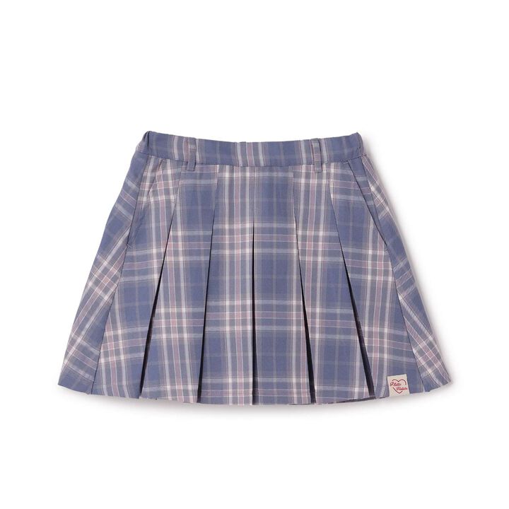 [Easy Care] Checkered Front Pleated Skirt,Black, medium image number 23