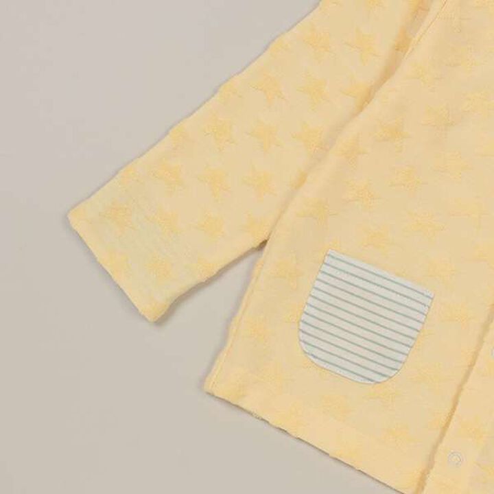 Star Jacquard Pile Cardigan [Made in Japan],Cream, medium image number 5