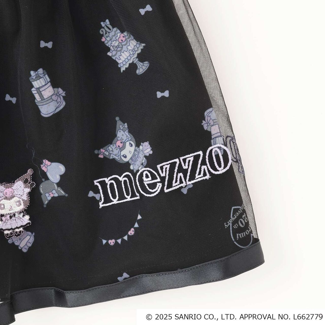 My Melody / Kuromi Pattern Tulle Skirt,Pink, large image number 4