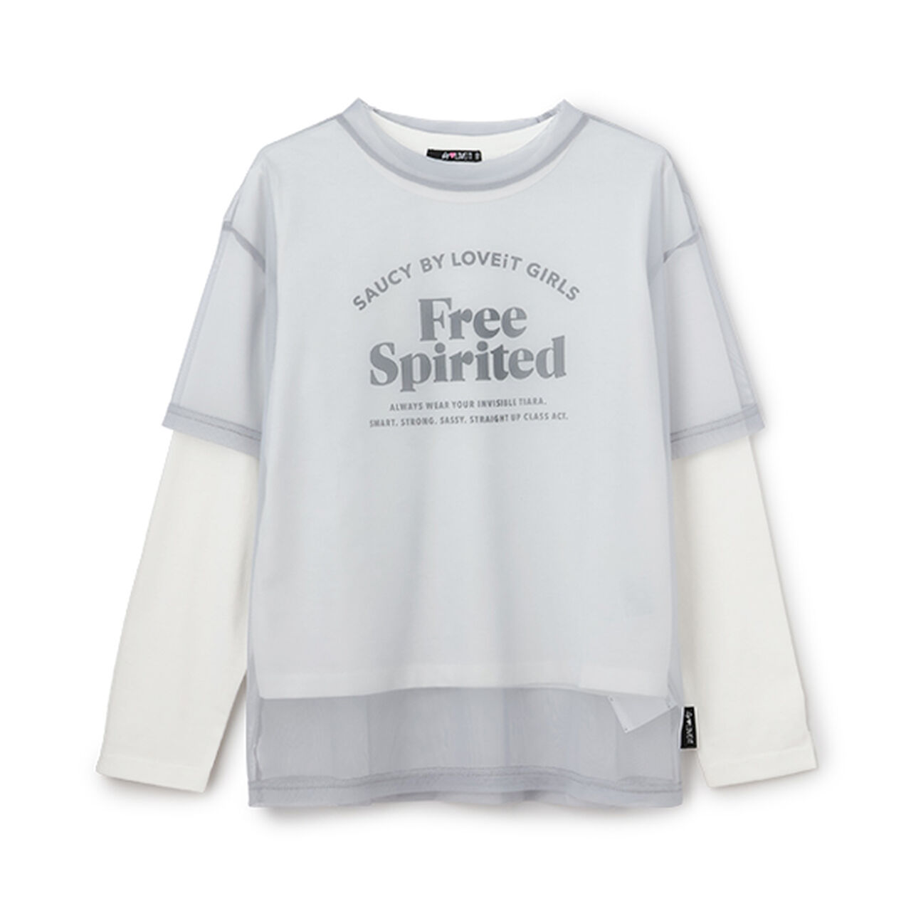 Free Logo T-Shirt and Tulle Set,Medium gray, large image number 4