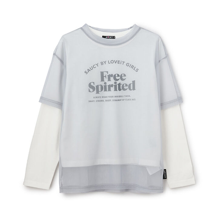 Free Logo T-Shirt and Tulle Set,Medium gray, medium image number 4