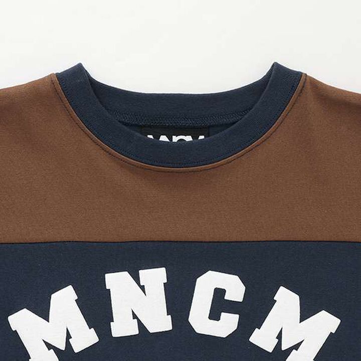 [MNCM] Bi-Color Big T-Shirt (Kaiteki Tenjiku),Navy, medium image number 5