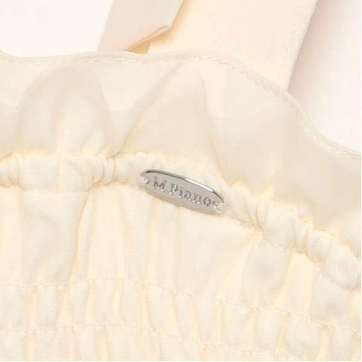 Shoulder Ribbon Fluffy Tulle Tunic,Black, medium image number 10