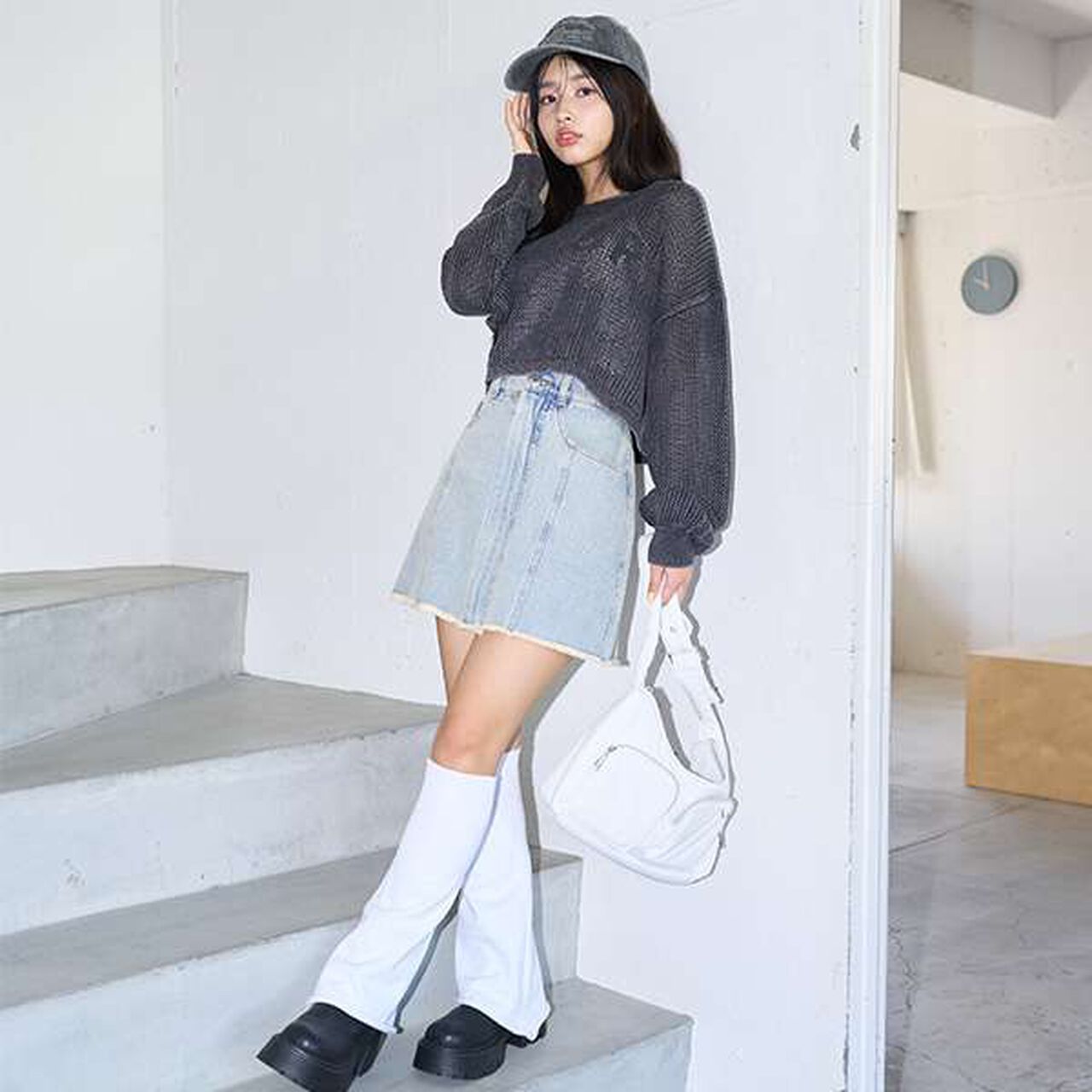 [LTXC] 2 WAY Wrap Skirt,Blue, large image number 0