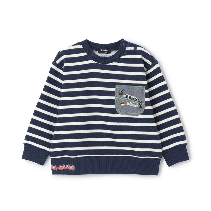 Train Pocket Stripe Sweatshirt,, medium