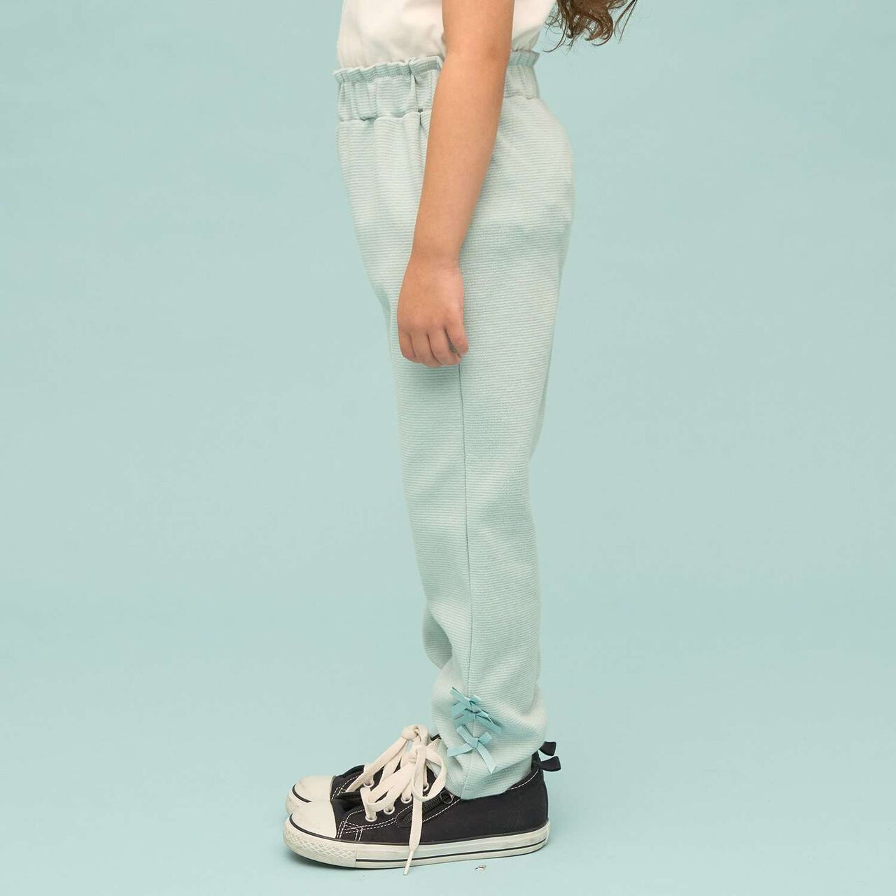 Tomo Pants [Anti-Stain, Quick-Dry] Ribbon Straight Pants,Ivory, large image number 26