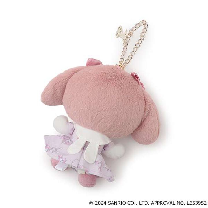 Dressed-Up My Melody Plush Charm,Light pink, medium image number 1
