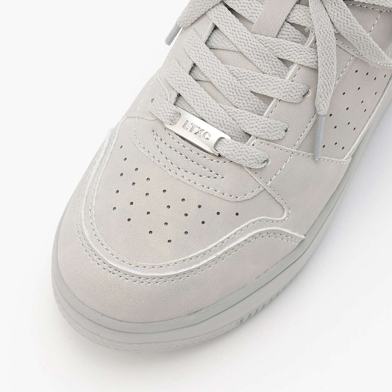 [LTXC] Lightweight Thick-Soled Court Sneakers,Black, large image number 10