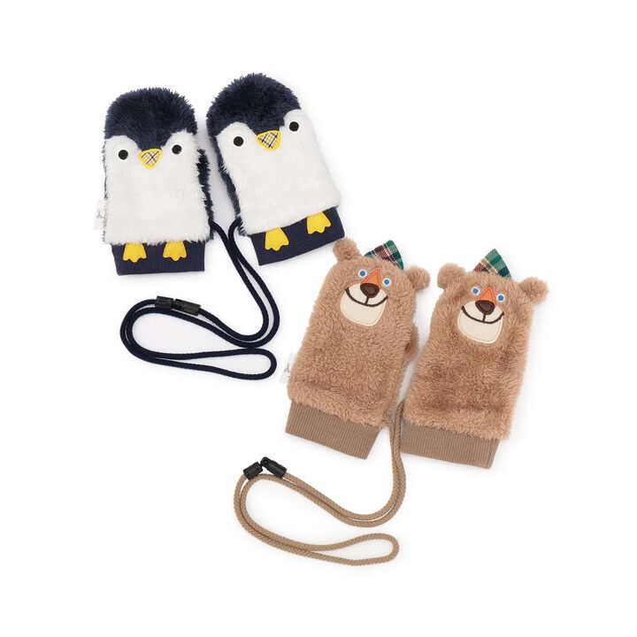 [Korobokkuru] Animal Mittens,Brown, medium image number 4
