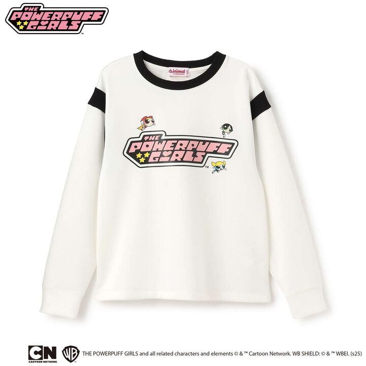 [Anti-Stain Finish] Powerpuff Girls Ponte Logo Crew,Magenta, medium image number 10