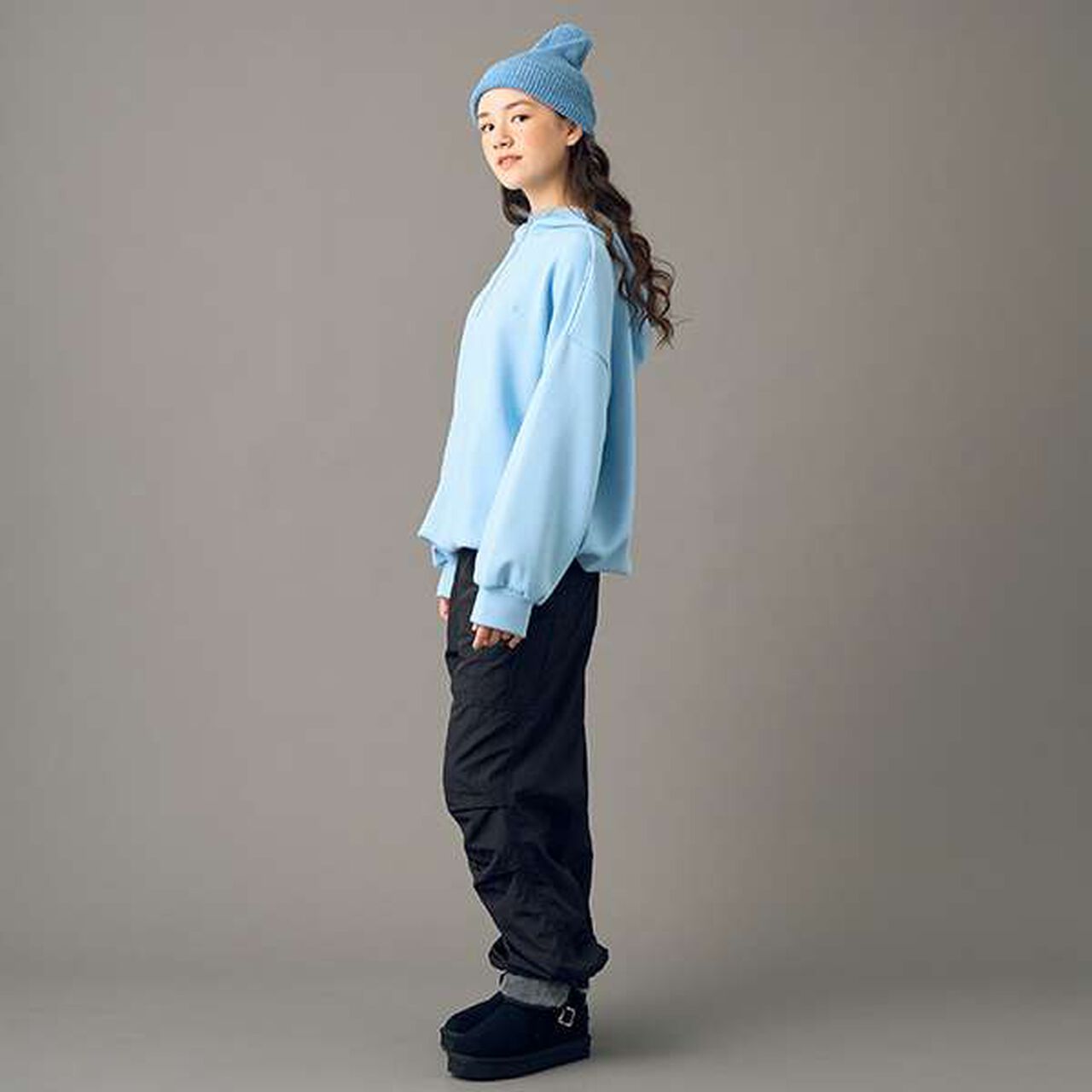 [AMI] Shiny Track Pants,Silver gray, large image number 6