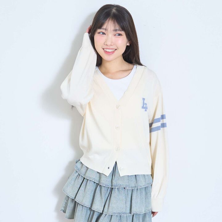 [UV/Washable] Back Logo Cardigan,Yellow, medium image number 3