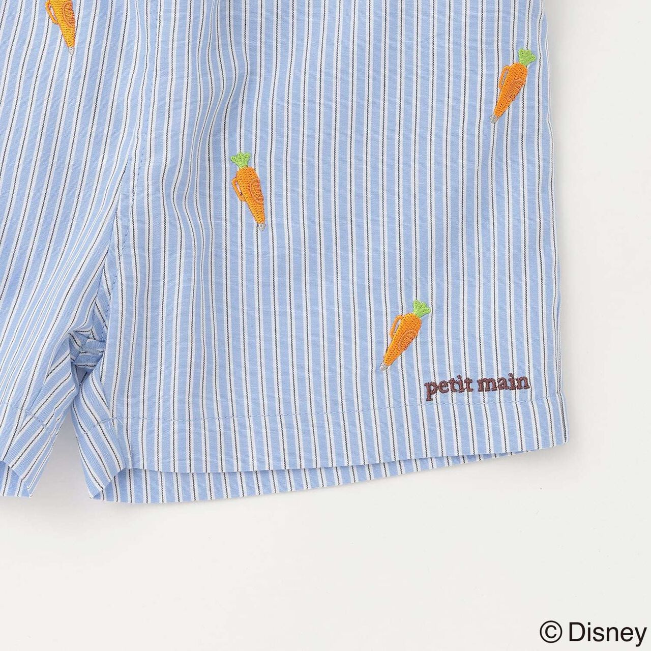 [Zootopia] Embroidered Half Pants,Sax blue, large image number 11