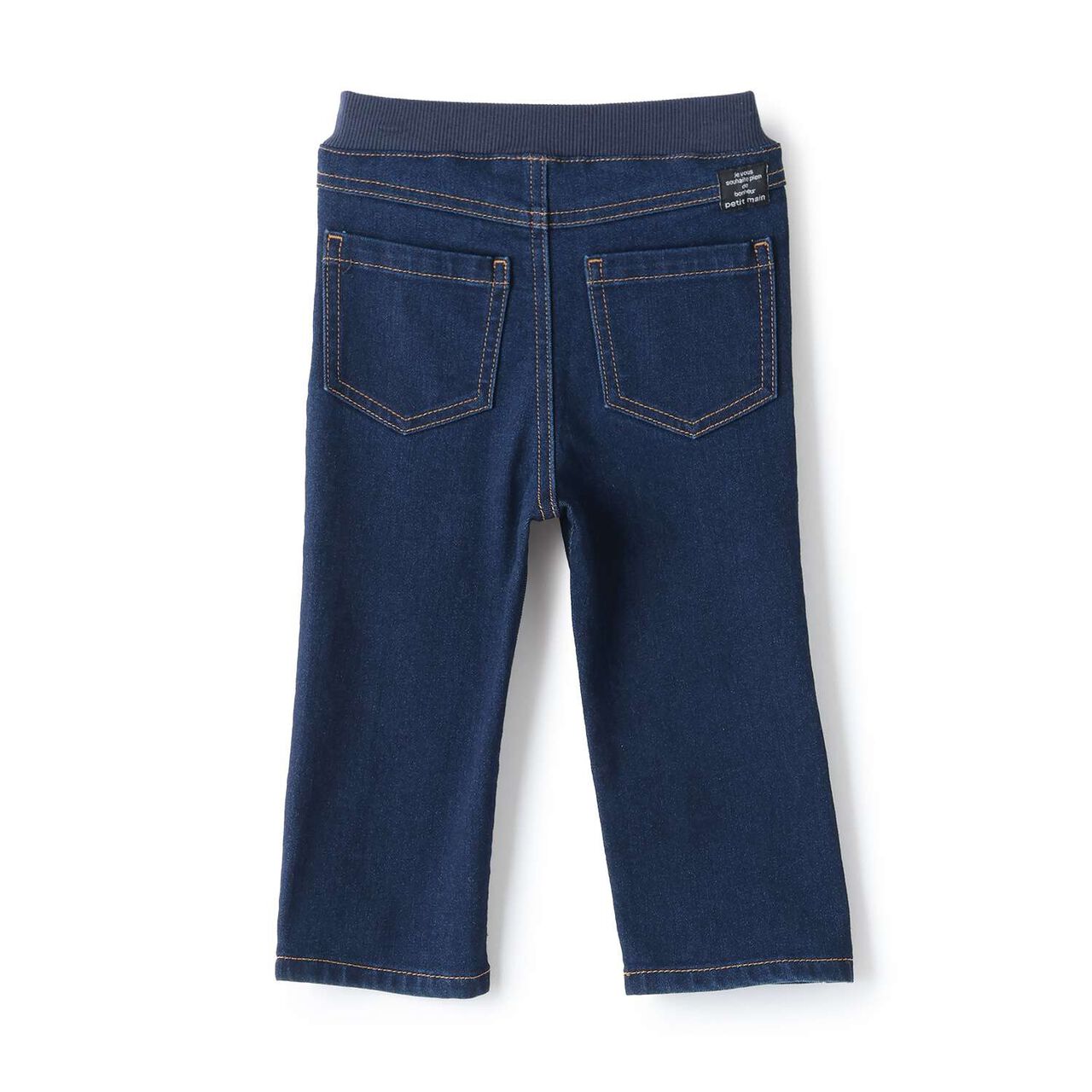 Wool Lined Denim Pants,Blue, large image number 4